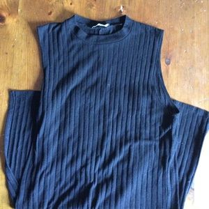 Cotton On- Black Slit Top